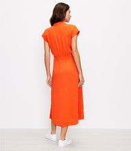 Load image into Gallery viewer, Belted Pocket Midi Shirtdress