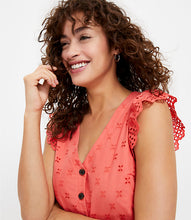 Load image into Gallery viewer, Eyelet Tiered Swing Dress