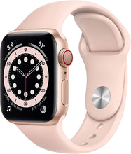 Load image into Gallery viewer, Apple Watch Series 6 (GPS + Cellular, 40mm) - Gold Aluminum Case with Pink Sand Sport Band