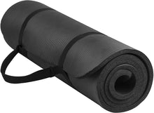 Load image into Gallery viewer, BalanceFrom GoYoga All-Purpose 1/2-Inch Extra Thick High Density Anti-Tear Exercise Yoga Mat with Carrying Strap
